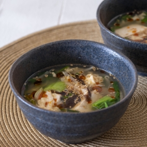 すし酢で作る糀酸辣湯（こうじ さんらーたん）